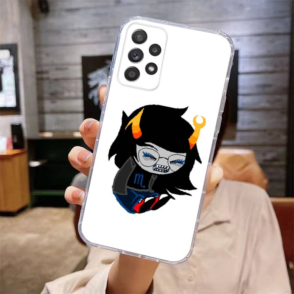 

H-Homestucks T-Trolls Phone Case For Samsung Galaxy A,71,70,52,51,40,31,50,50S,30S,21S,12,10,Note20ultra Transparent Cover samsunga514g