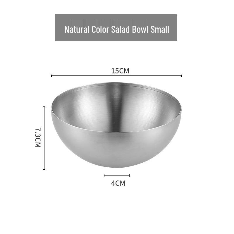 

Korean Style Large Stainless Steel Bowl for Salads, Soups, Noodles, BBQ, and Bibimbap Cooking
