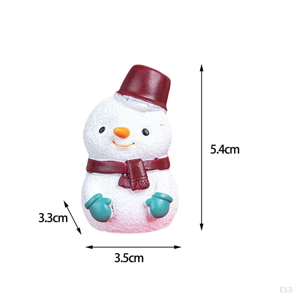 Christmas Figurine Home Decorative Mini Ornament DIY Crafts Micro Landscape Sculpture Miniatures