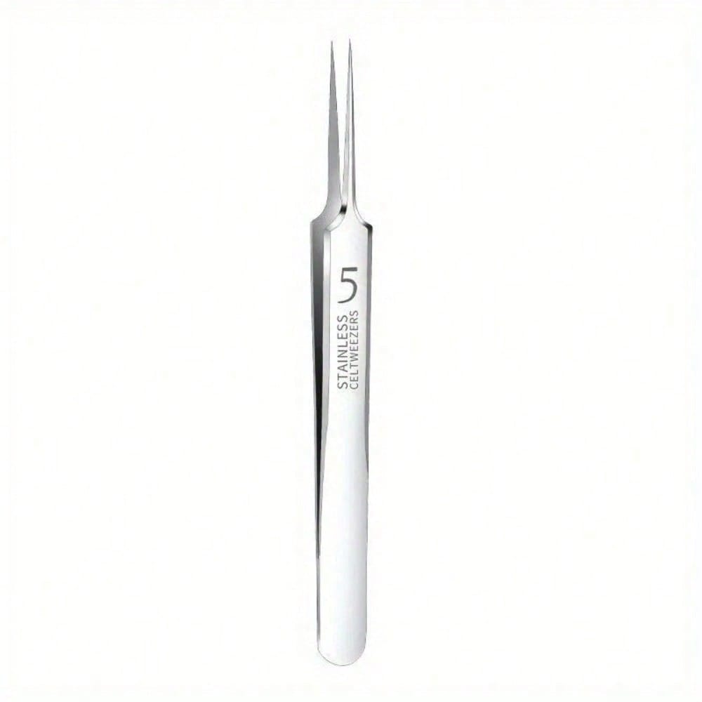 

1 Piece Of No.5 Super Pointed Blackhead Tweezers, Acne And Blackhead Removal Cell Clip, Professional Beauty And Cleaning Tool