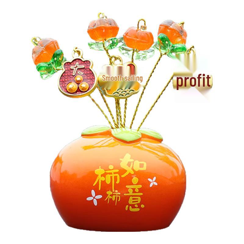 Creative Lucky Persimmon Ruyi Car Ornament