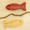 Cat Fish Toy Cat Scratcher Catnip Toy Interactive Simulation Fish Cat Mint Fidget Toys Stuffed Playing Toy designed for Cat Kitten