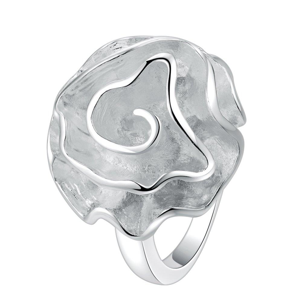 925 Sterling Silver Rings Rose Flowers For Women Exquisite Student Girlfriend Jewelry Accessories Wedding Fashion Gift