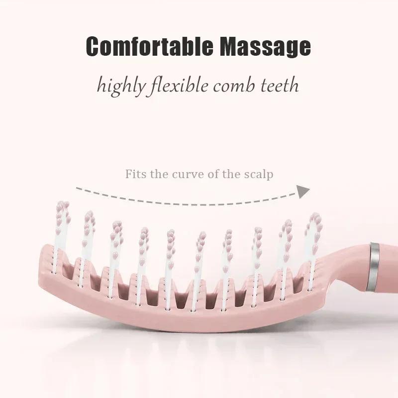 Haarbürste, Luftkissenkamm, flauschige Anti-Haarausfall-Massage-Haarbürste für alle Haartypen für langes, dickes, dünnes, lockiges, natürliches Haar