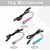 Uxcell Mini Microphone for Mobile for Phone Recording and Pack of 3 Phones, C-Type Microphone, Compact, Recording, Gold/Hot Pink/Blue,