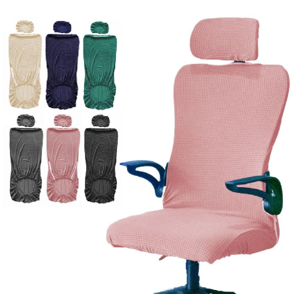 Solid Color Office Chair Cover Dustproof Gaming Chair Cover Chair Seat Slipcovers  Armchair