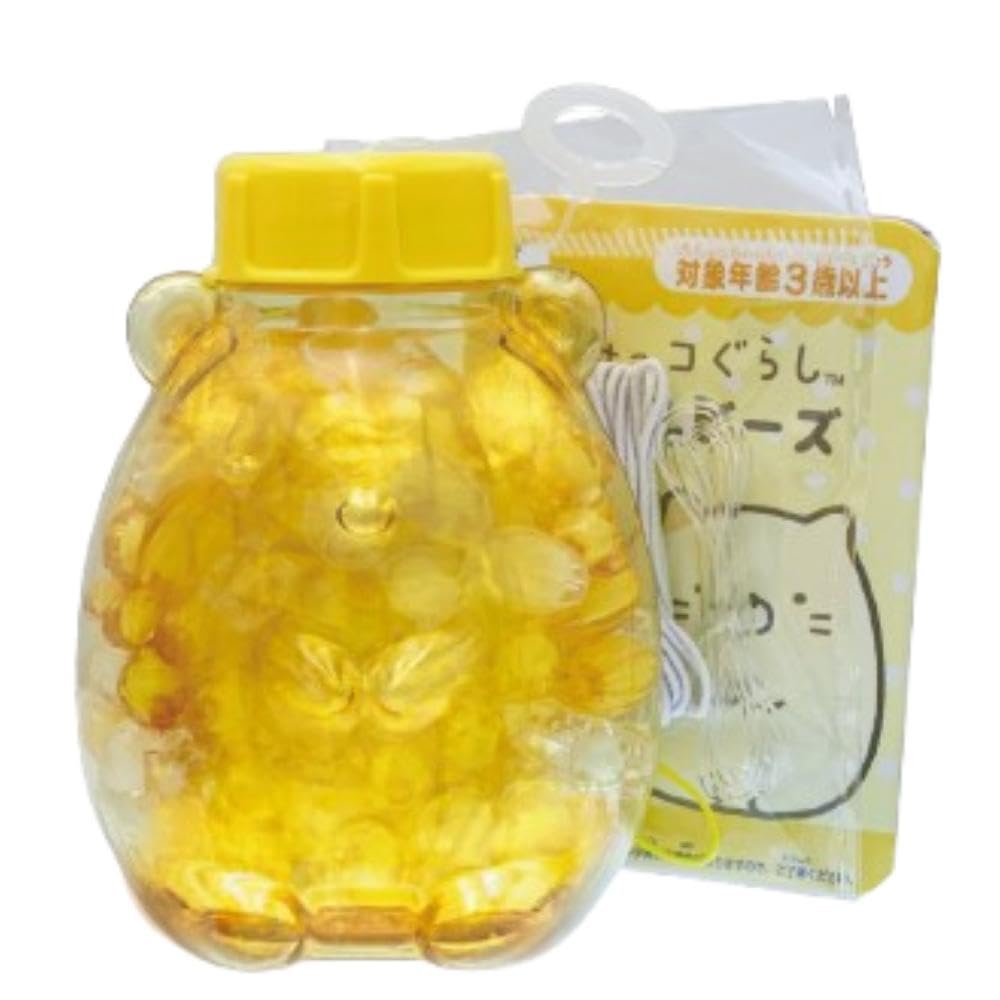 Onoeman Sumikkogurashi Bottle Beads Set, Cat, Product Size: Approx. W57 x H72 x D53mm