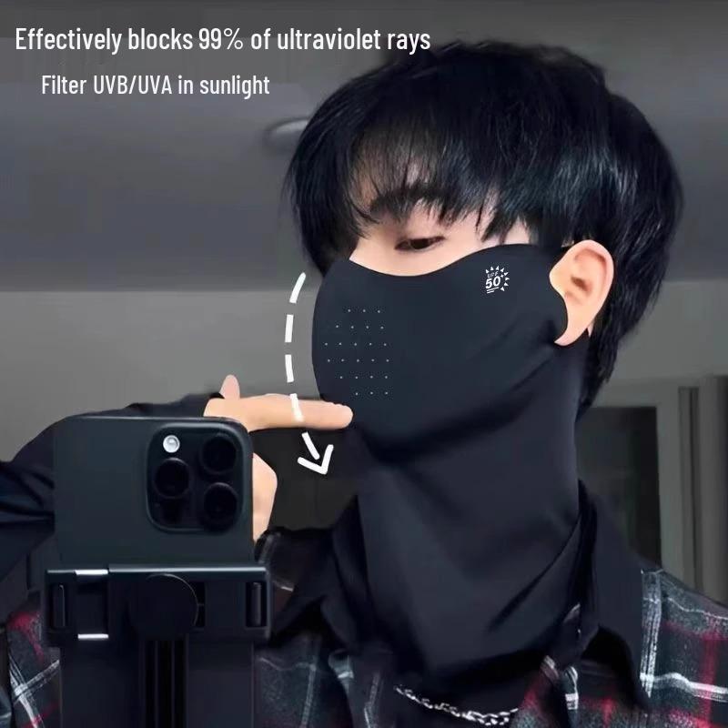 2025 Men's 3D UV Protection Neck and Face Mask for Cycling - Spring & Summer