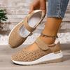 Fashion 2025 New Women Flat Sneakers Round-toe Shallow-mouth Platform Low-top Sneakers Women Hollow-out Breathable Single Shoes Women