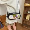 Transparent Pain Bag Female Summer Junior High School Student Large Capacity Crossbody Bag Class Commuter Shoulder Bag