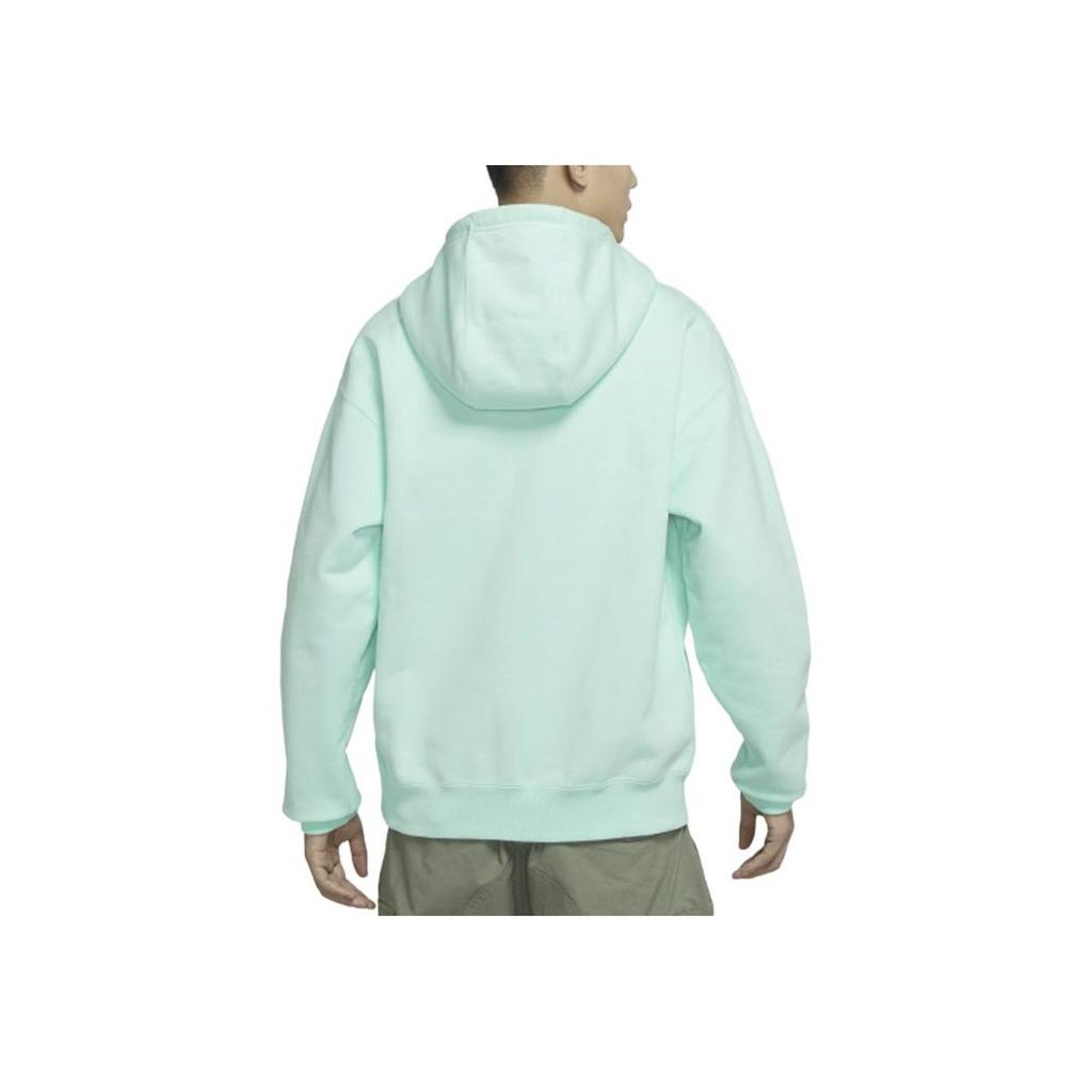 Nike Logo Print Drawstring Hoodie Unisex Tops Mint-Green DR1039-379