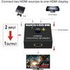 HDMI-Compatible Splitter 4K Switch KVM Bi-Direction 1x2/2x1 HDMI-compatible Switcher 2 In1 Out for PS4/3 TV Box Switcher Adapter