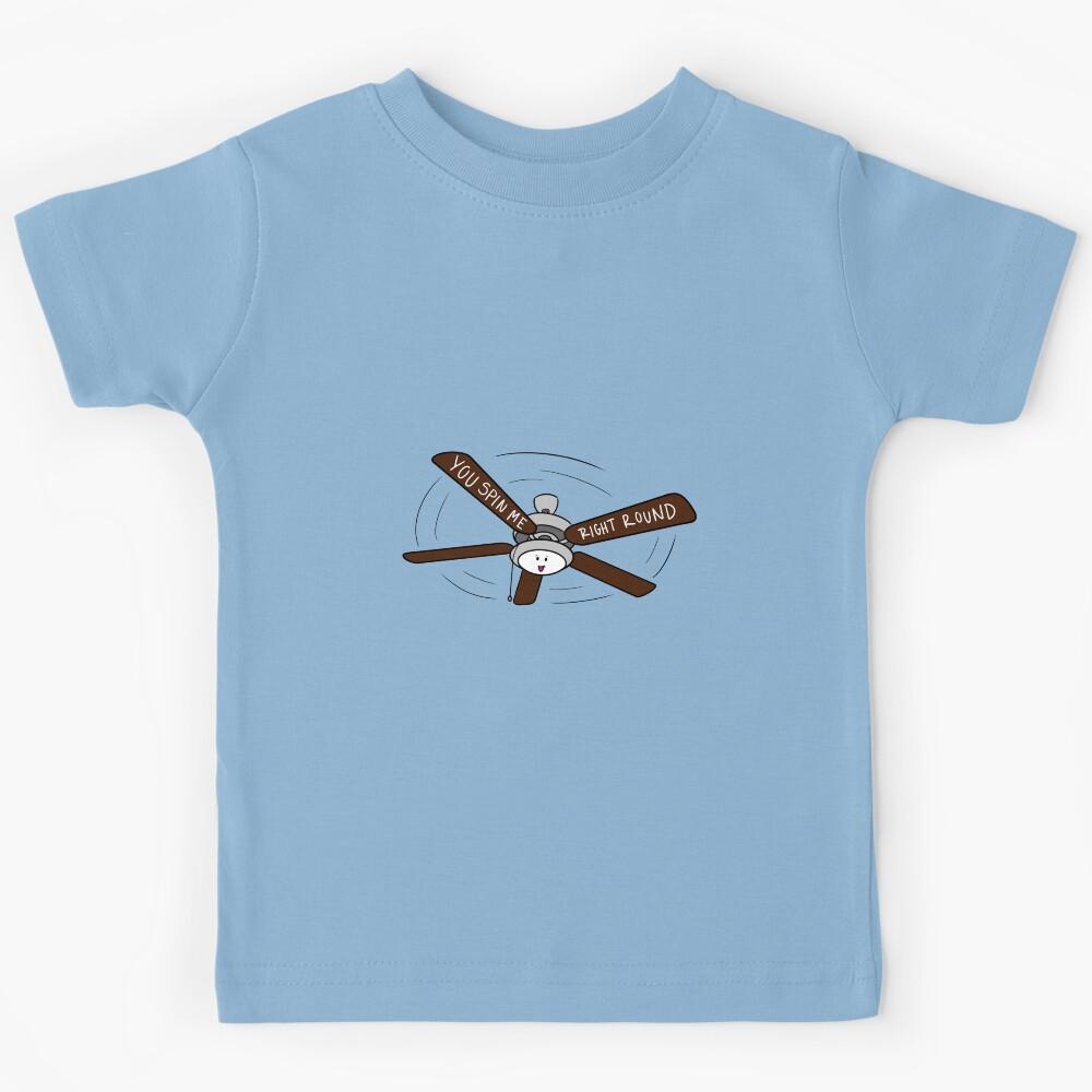 Ceiling Fan Spin Round Kids T-Shirt 140