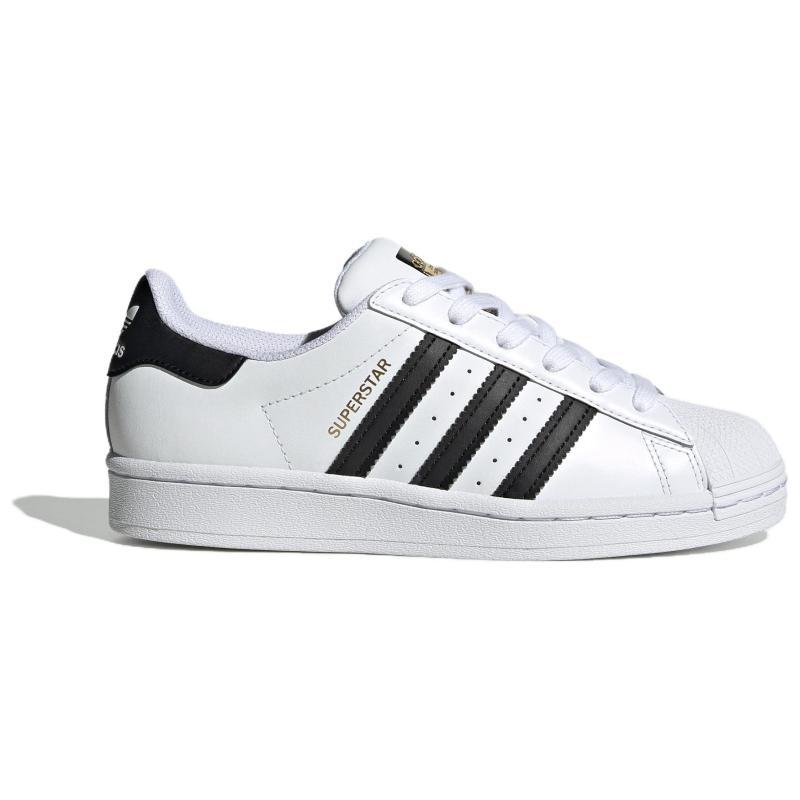 Adidas נעלי סניקרס לילדים Superstar Cloud White Core Black Gold GS FU7712