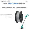TLH-02 6Pcs Replacement Spool for Hyper Tough 20V Max HT22-401-03-05/HT-19-401-003-06/HT19-401-003-07