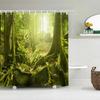 Berkenbomen Boslandschap Douchegordijn Waterdichte Stof Badkamer Gordijnen Natuurlijk Landschap Bad Scherm Met 12 Haken