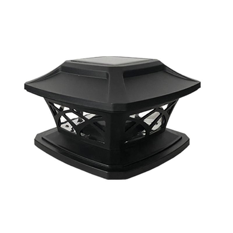 Solar Post Lantern With Led Light For Garden Pathway Outdoor Yard Decor