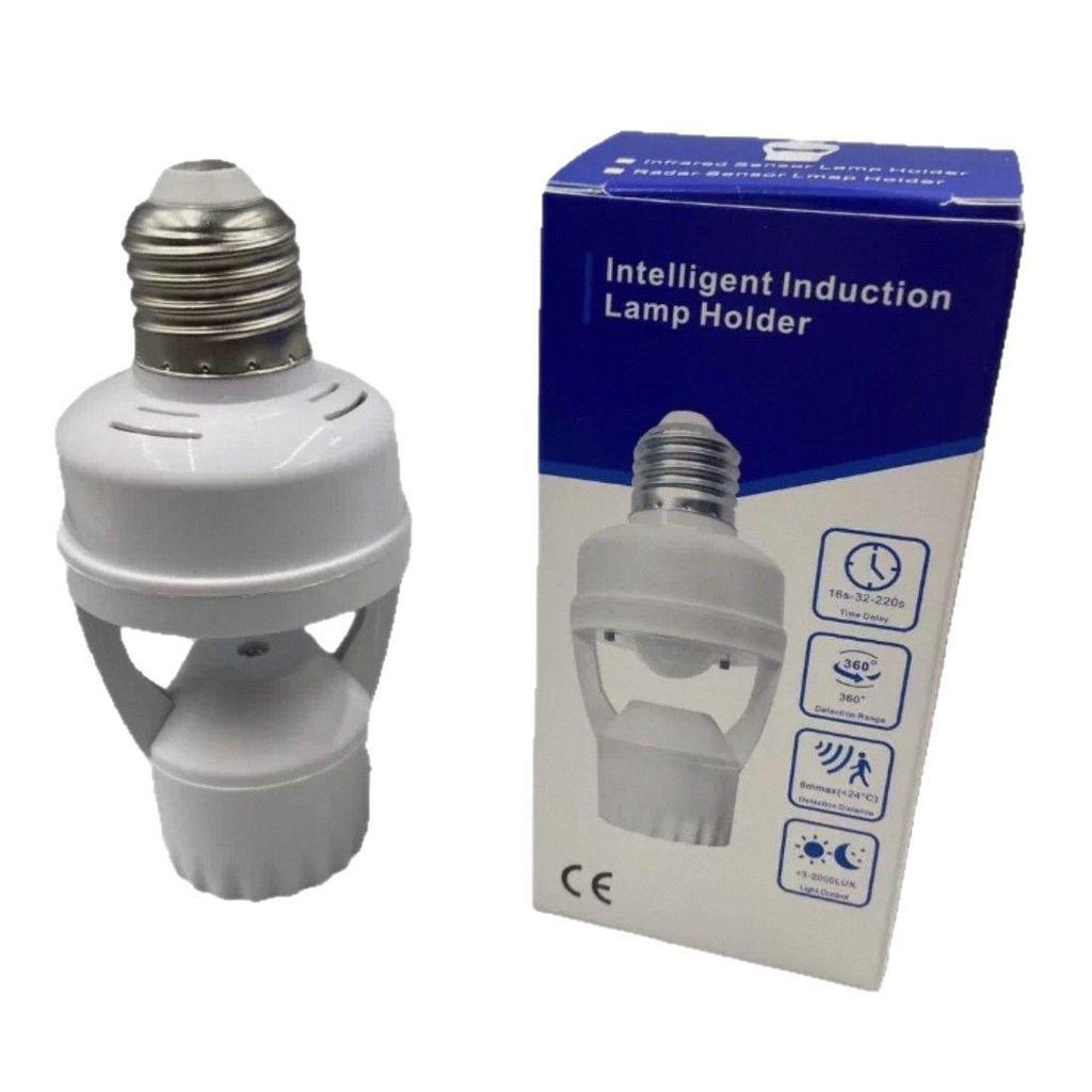 E27 Screw Base Smart Infrared Sensor Bulb Holder