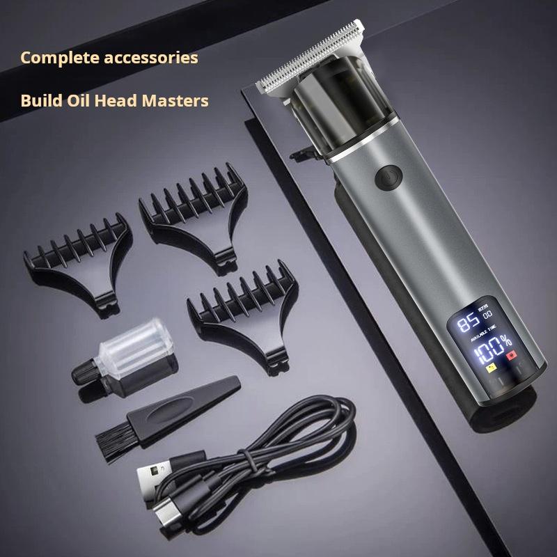 Barber Electric Clipper Electric Hair Clipper Electric Clipper Bald Oil Head Carving Fast Charging Home Hair Clipper