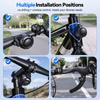 Rockbye Bicycle Electric Bell Horn 120dB USB Charge MTB Scooter Road Bike Handlebar Horn 6 Modes Alarm Ring Remote Control