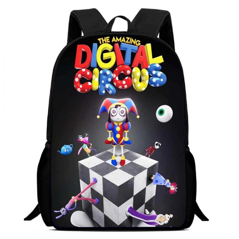 Kids Cartoon Backpack School Children 1-6 Grade Lightweight Ergonomic Oxford Fabric Bag With Printed Design