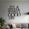 Large Black Iron Laser Cut Wall Art, Heavy Duty Modern Farmhouse Decor for Living Room Bedroom, Positive Quote Gift, Hanging Ornament