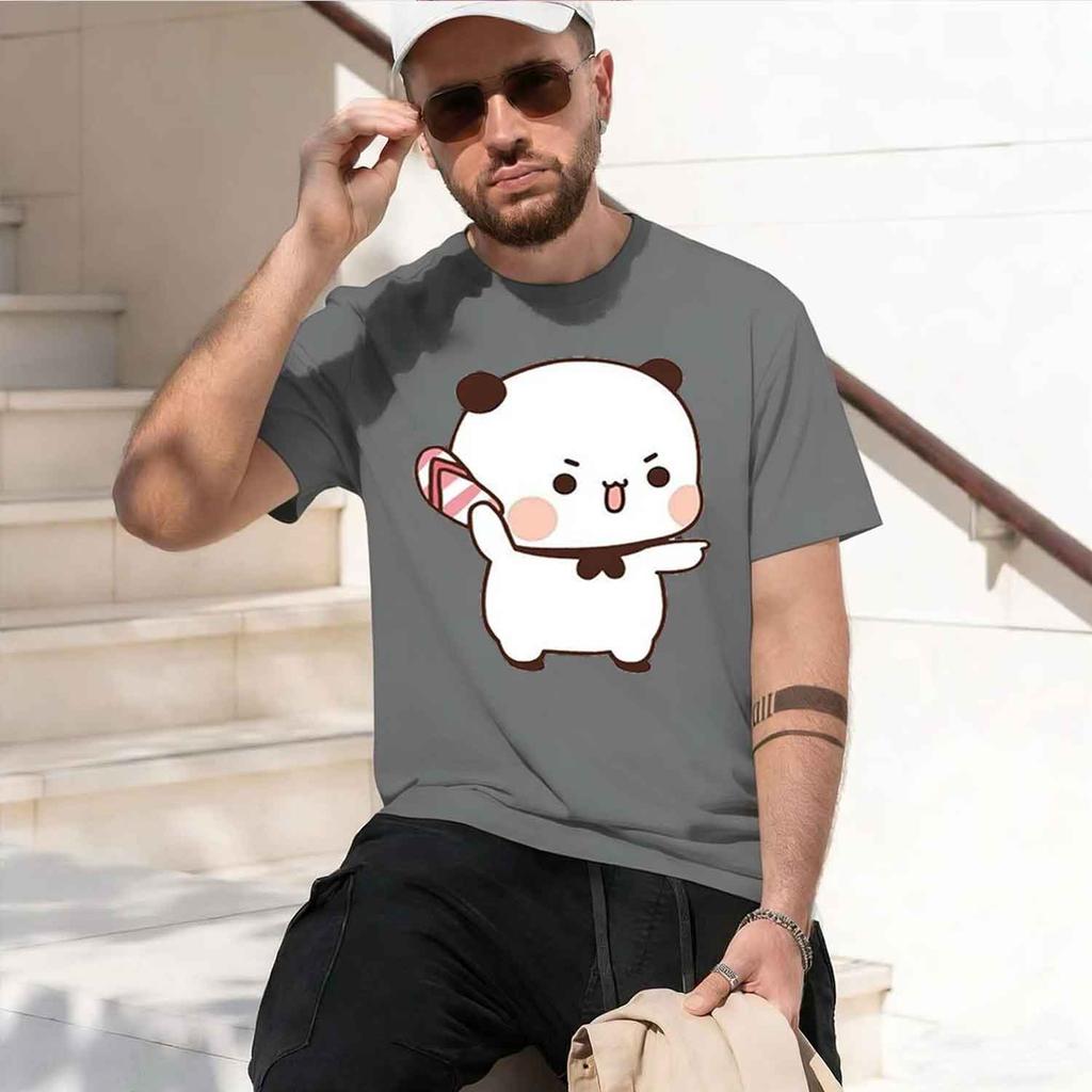 Cute Bubu Is Thro Flipflops T Shirt Unisex Unisex Funny Dudu Tshirt Summer Print Oneck Male Clothes 2026 New Model Shortsleeve C
