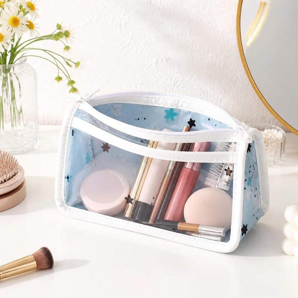 Multifunctional Transparent Pencil Case Large Capacity Cosmetic Bag New Stationery Pouch