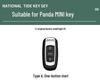 Premium Suede Key Case for Geely Panda Mini - Cute & Stylish Design for Men and Women