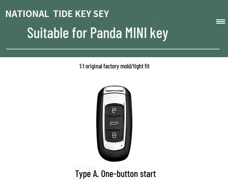 Premium Suede Key Case for Geely Panda Mini - Cute & Stylish Design for Men and Women