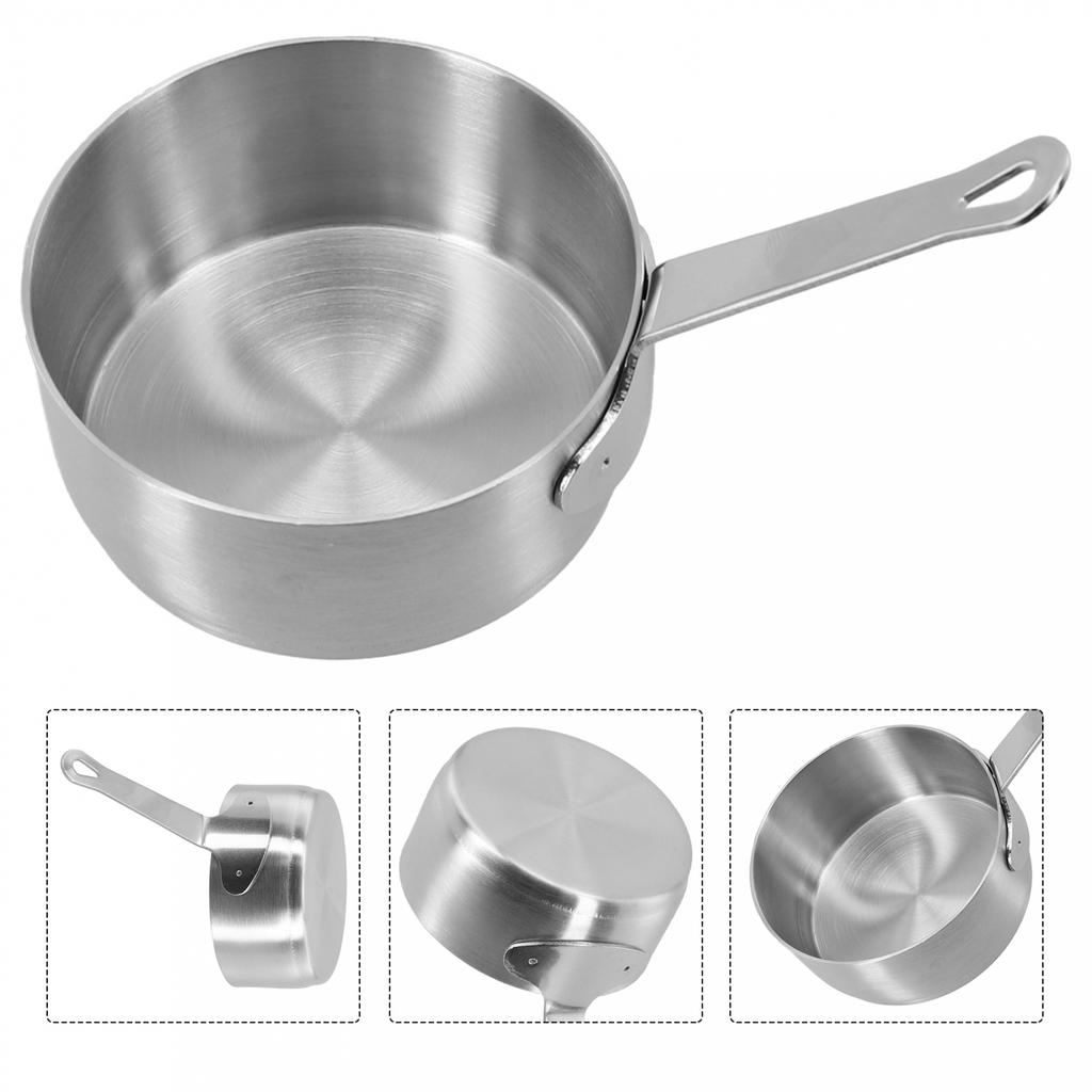 100ML Pot Gravy Milk Pot Stainless/Steel Small Mini Sauce Pan Non-Stick Saucepan