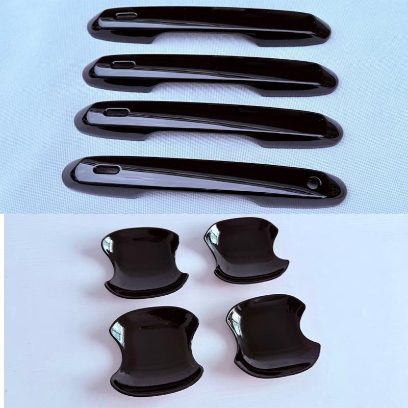 For Toyota Grand Highlander 2024 2025 ABS Carbonfiber  Side Door Handle Cover Trim Door Bowl Cap Sticker Protector Accessories