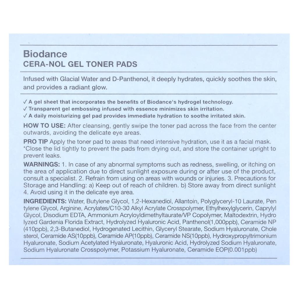 Cera-Nol Gel Toner Pads, 60 Sheets