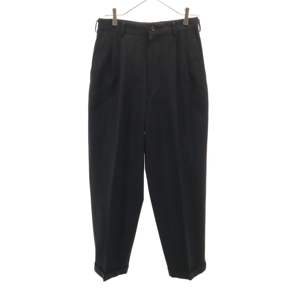 

COMME des GARCONS HOMME 90-е годы Сделано в Японии Шерсть Старый Полосатый узор Брюки слаксы с 2 складками Мужские Б/У