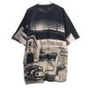 Murina 90s Made in USA Old Photo print Short sleeve T-shirt L dark blue Men's Used