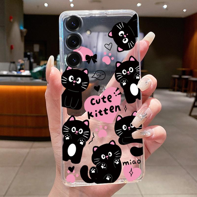 For Samsung S25 FE Case Luxury Butterfly Flower Silicone Soft Cover For Samsung S25FE S24 FE Transparent Protective Phone Cases