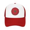 Morocco Flag Football Mesh Baseball Cap Adult Fashion Sun Hats Hats Adjustable Polyester Dad Hat Summer Trucker Hats