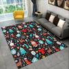 Nussknacker-Weihnachtsbaum-Teppich, Teppich für Zuhause, Wohnzimmer, Schlafzimmer, Sofa, Fußmatte, Dekor, Kinderspiel, rutschfeste Bodenmatte, Geschenk