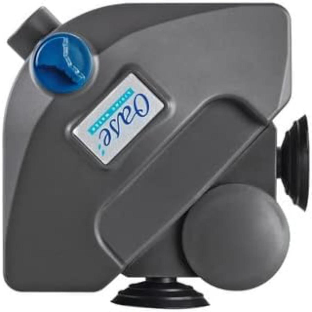 OASE BioPlus 50 (77001), a Small Aquarium Filter for 30-45cm Aquariums, with Adjustable Flow Rate, Corner Installation, and Quiet Operation.
