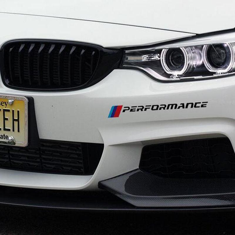 2PCS M Performance Bumper Windows Stickers Rear Trunk Decals For BMW X7 X3 X4 X5 X6 3 4 5 6 7 Series Z4 M M3 M5 M6 E38 E39 E46 E53 E60 E61 E64 E70 E71