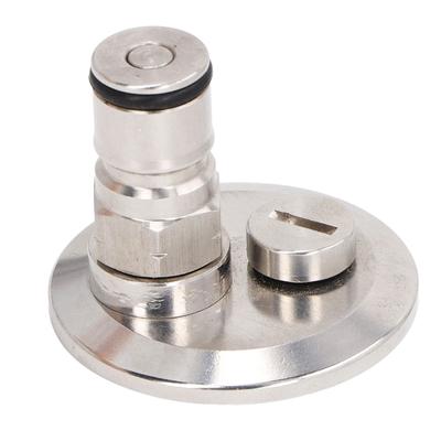 1,5 Zoll Tri-Clamp auf Ball Lock Post Adapter mit Druckentlastungsventil Schnellinstallations-Ball-Lock-Post