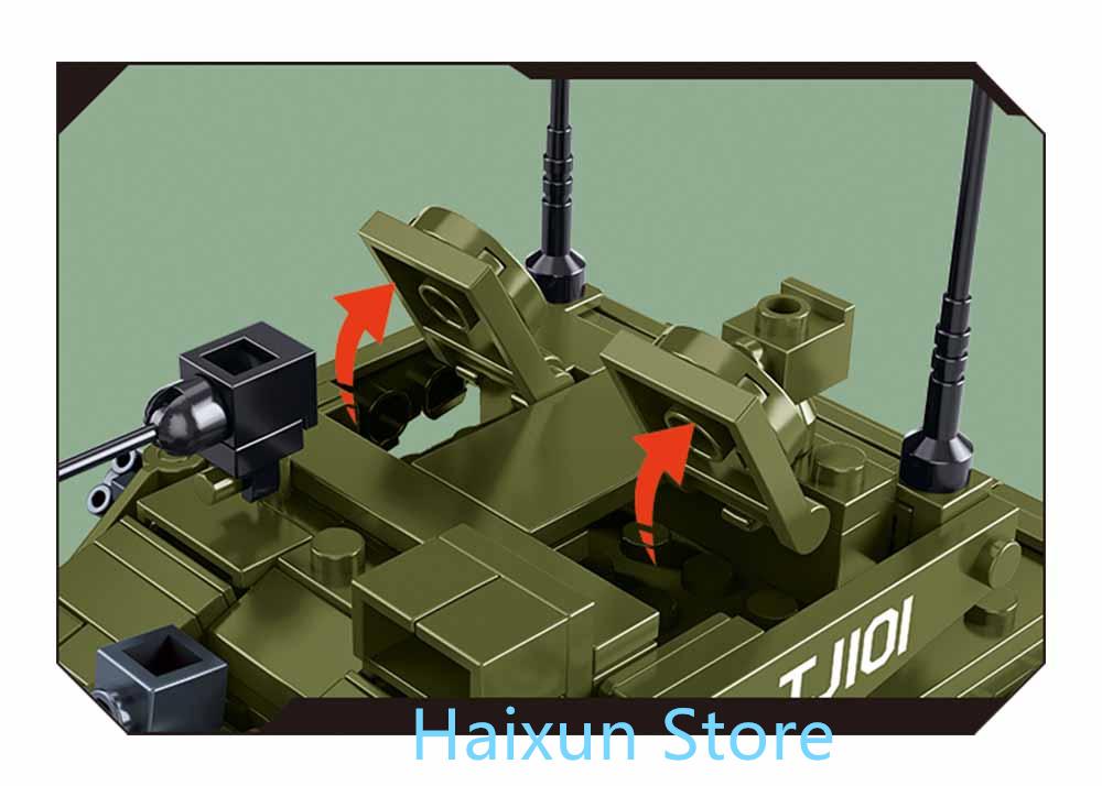 Hochwertiger Sluban Hochwertiger 183 Teile Hochwertige Armee Hochwertige Haupt- Hochwertige Kampf- Gefechtsfahrzeug Konstruktionsset Hochwertiger
