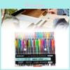Basic Color Marker Set With 48 Fluorescent Pens For Students Art Projects And Doodle Creation