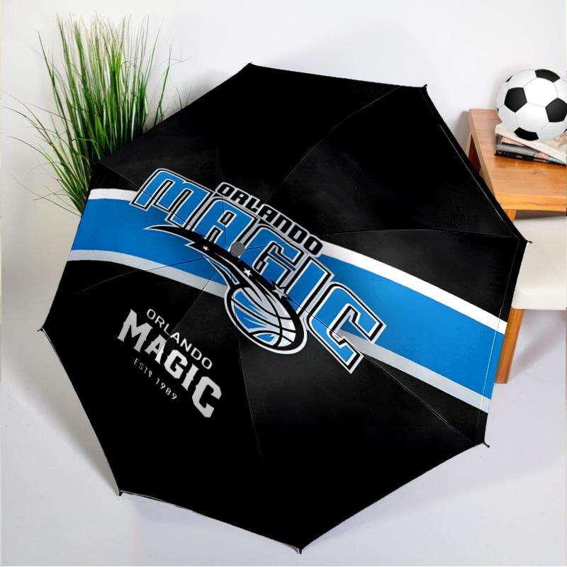 basketball Orlando Logo Umbrella 8-Frame for Travel, Camping, Casual Lightweight Portable Umbrella, Essential for Every Family Holidays Gift