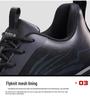 Men's Spring Steel Toe Safety Shoes – Anti-Smash, Anti-Puncture, Euro Standard, Fashionable Workwear.