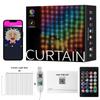 800LEDs Smart Curtain Lights Bluetooth App LED String RGB Fairy Lights DIY Music Change Display for Window Bedroom Decoration