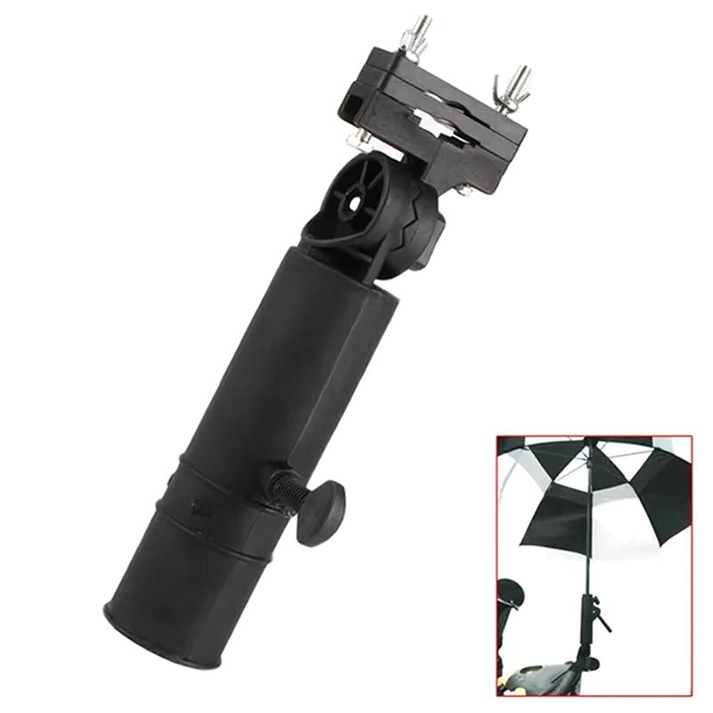 Universal Golf Cart Umbrella Holder Umbrellas Bracket Adjustable Golf Trolley Umbrella Stand Clip Buggy Wheelchair Baby Pram