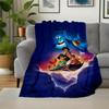 1pc, Aladdin's Genie and Jasmine Blanket Cartoon Throw for Home Decor, Gift Idea, All Seasons Use, Cozy Bedding Cover, Room Decoration