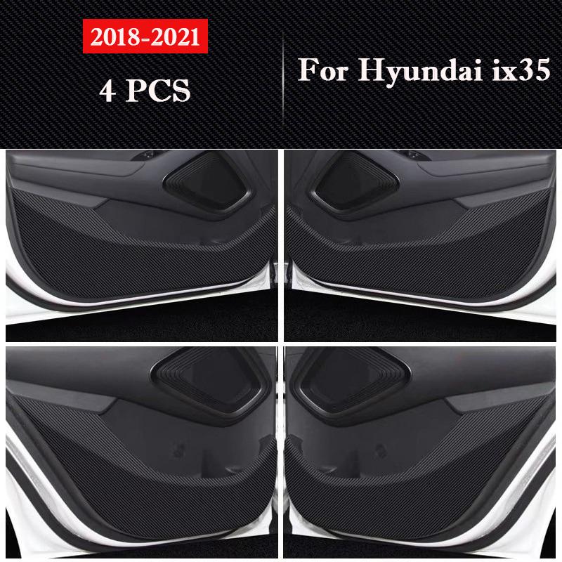 For Hyundai ix35 2010 - 2025 Car Door Anti Kick Pad Glove Box Protection Sticker Scratch Resistant Film Interior Accessories