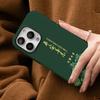 Chinese Words Good Luck Phone Case For IPhone 16 15 14 13 12 11 Pro Max Plus Samsung S24 S23 Ultra Glossy HD Hard PC Cover